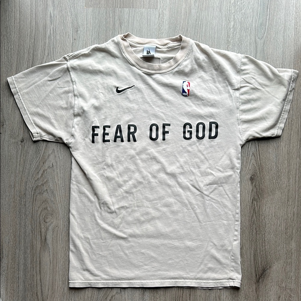 Fear of God x Nike Warm Up T-Shirt Oatmeal Size Extra Small